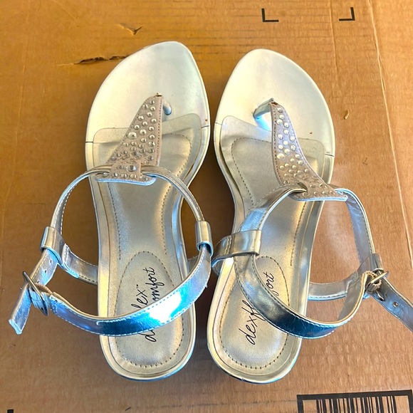 Dexflex Comfort Silver Women Wedges - Picture 4 of 5